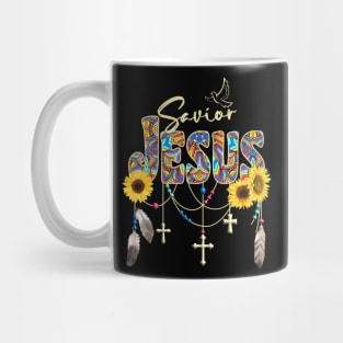 JESUS BOHO RETRO SUNFLOWER SOUTHWESTERN STYLE Mug